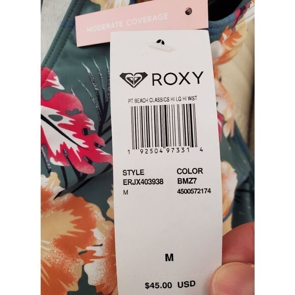 Roxy Juniors' Floral-Print High-Leg Bikini Bottoms - Picture 11 of 13